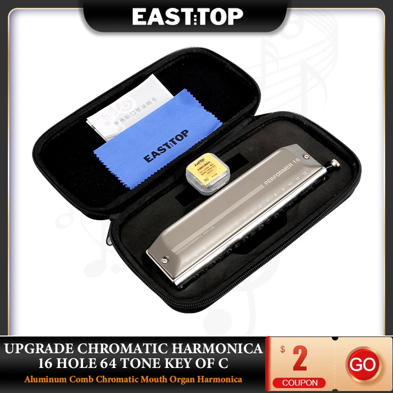Beginners Mondharmonica Mondharmonica 16 Gaten 64
