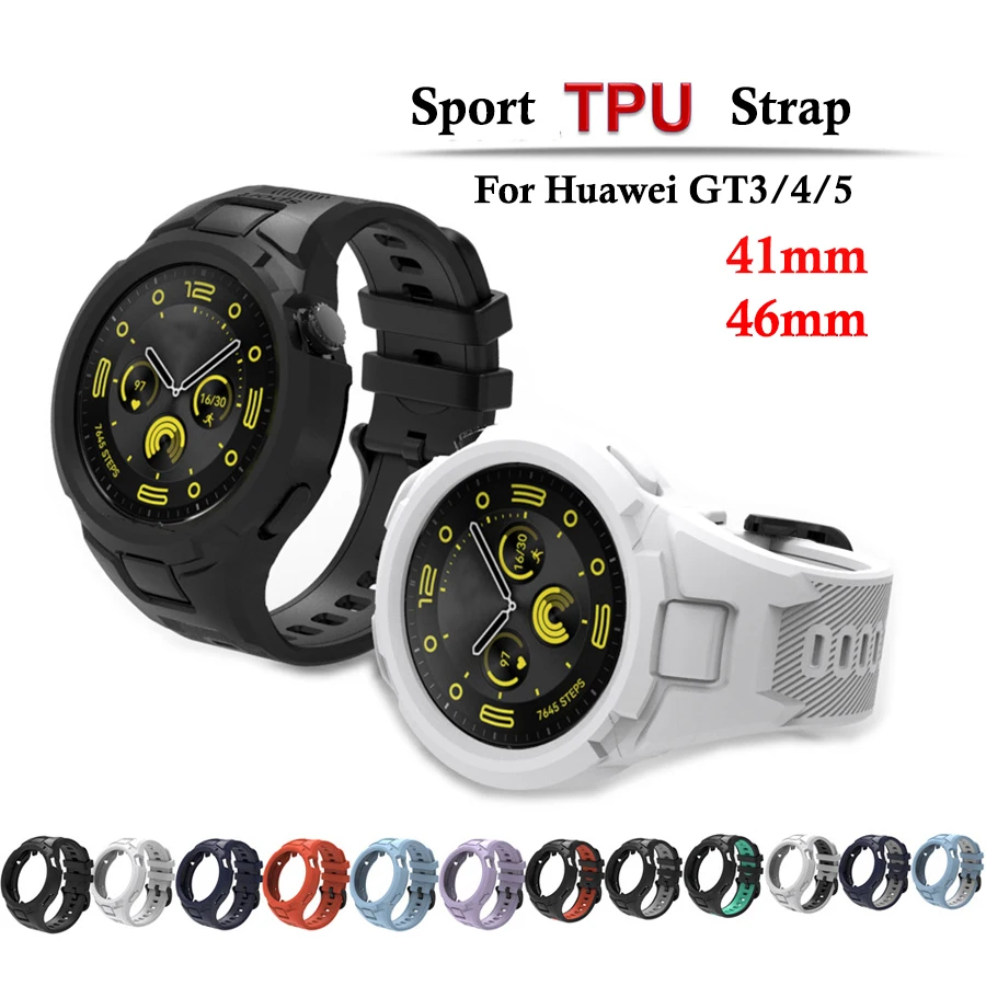High-Quality Silicone Watchband Strap with Full Case