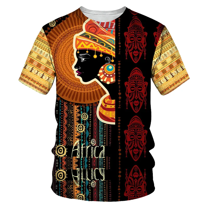 

Funny 3D Beauty Printed T Shirt For Men Africa Harajuku Vintage Clothes Casual O-neck Short Sleeve Tops Fashion Trend Streetwear