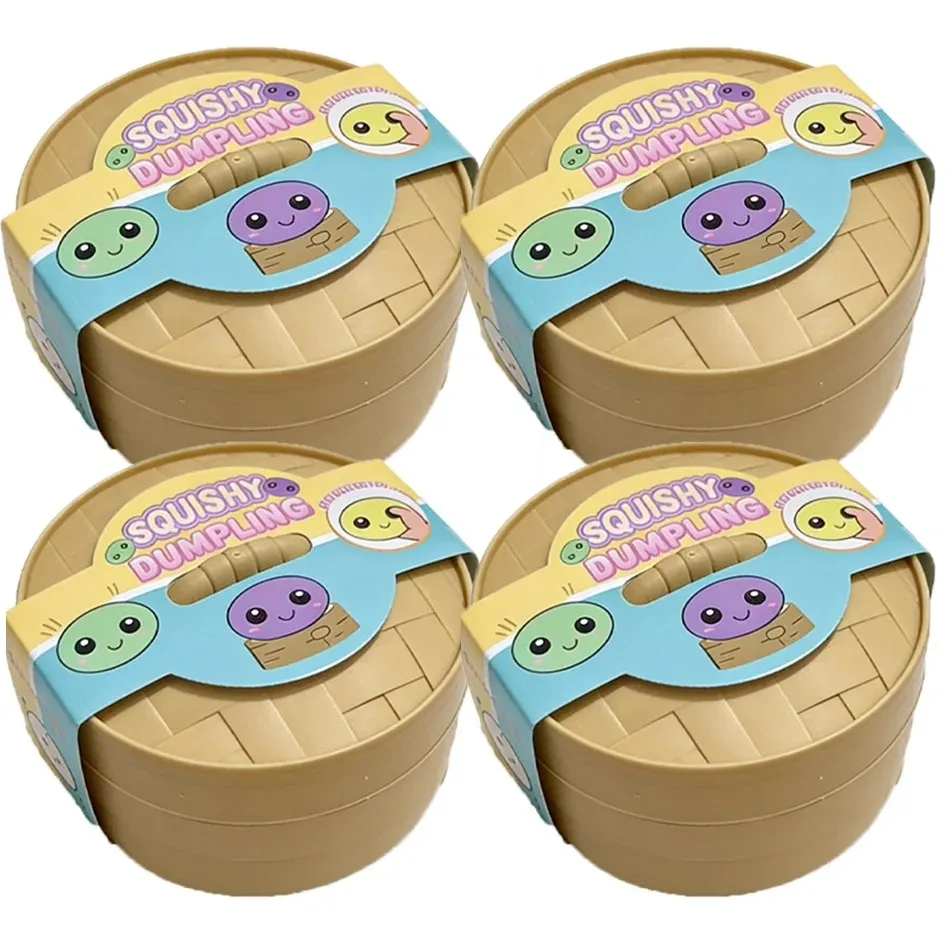 Colorful Dumpling Squishies Slow Rising Stress Relief Toy