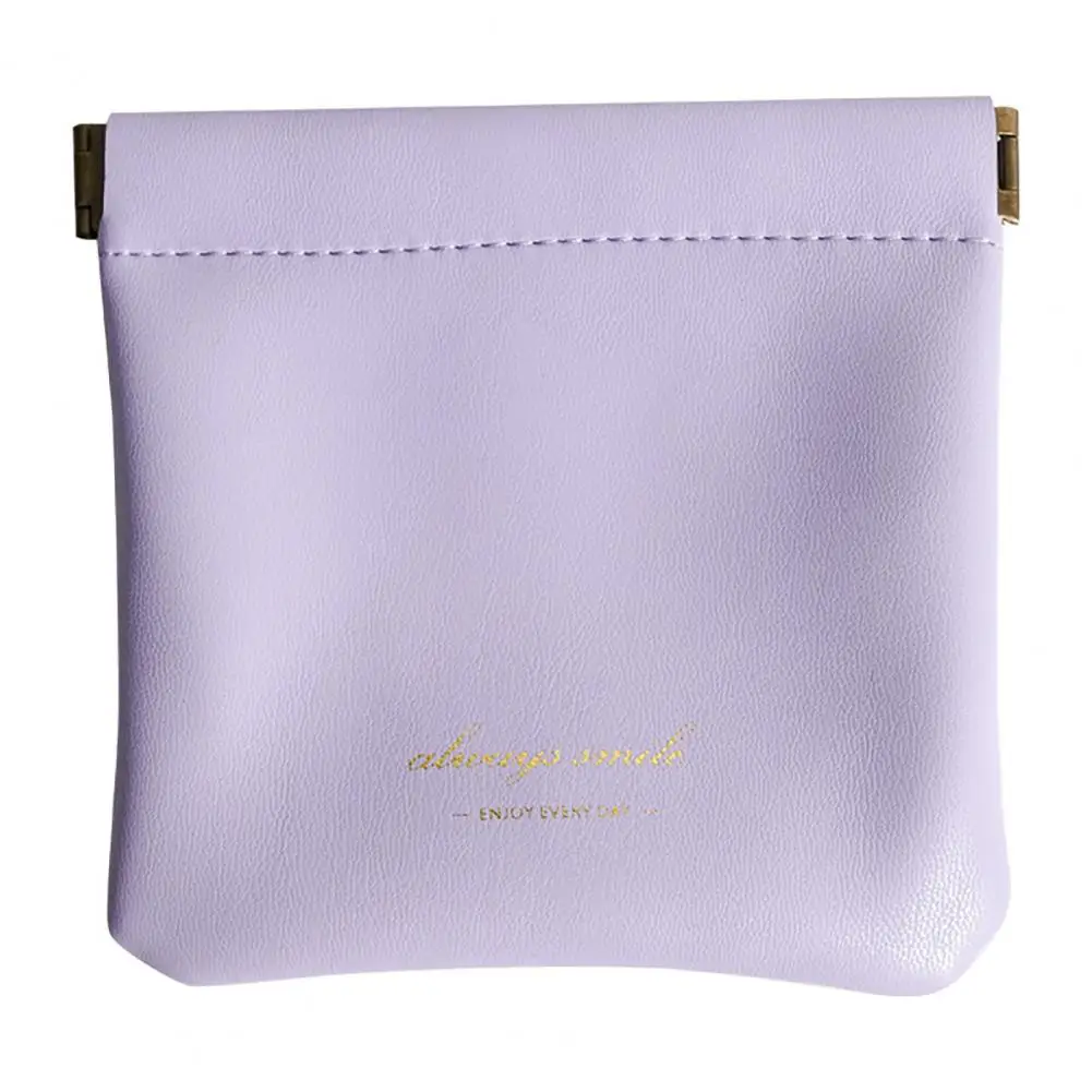 

Useful Storage Organizer Magnetic Closure Home Supplies Faux Leather Small Female Cosmetic Bag Sundries Bag Storage Pouch