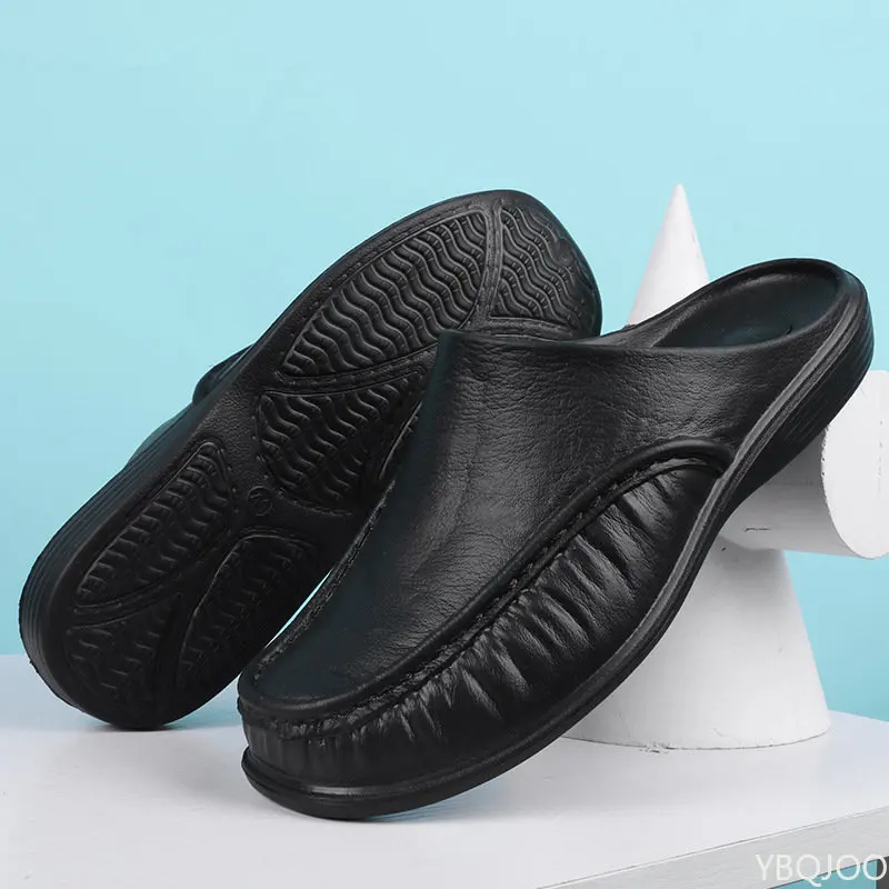 Slippers EVA Shoes Men's Slip on Flats Shoes Walking Men Half Slipper Household Sandals Size 40-47 soft slippers eva slippers fashion slippers soft non slip slippers