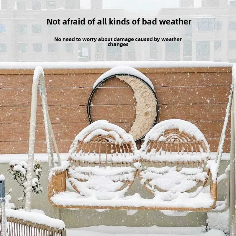 Hammock Swing Chair Home Balcony Single-Person Indoor Compact Small Space Living Room Cradle Outdoor Swing Chair