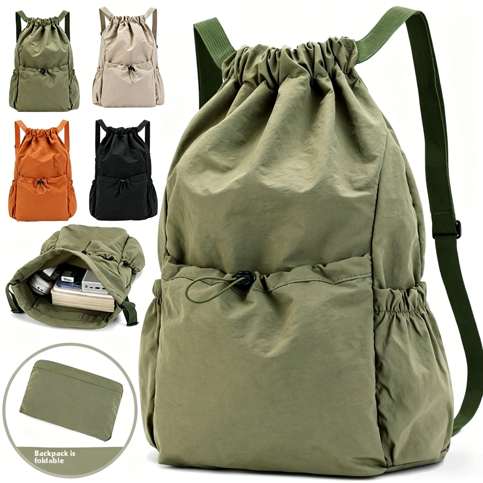 Compact Foldable Backpack, Lightweight and Portable for Travel and Outdoor Adventures