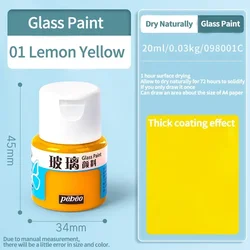 Sun-Resistant Transparent Acrylic Paint for Ceramics & Fabrics - Beginner-Friendly, 20/25ml (1)