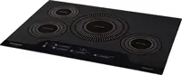 FGIC3066TB Gallery 30" Electric Induction Cooktop, Built-in 4-Burner, Vitroceramic Glass, Black 1