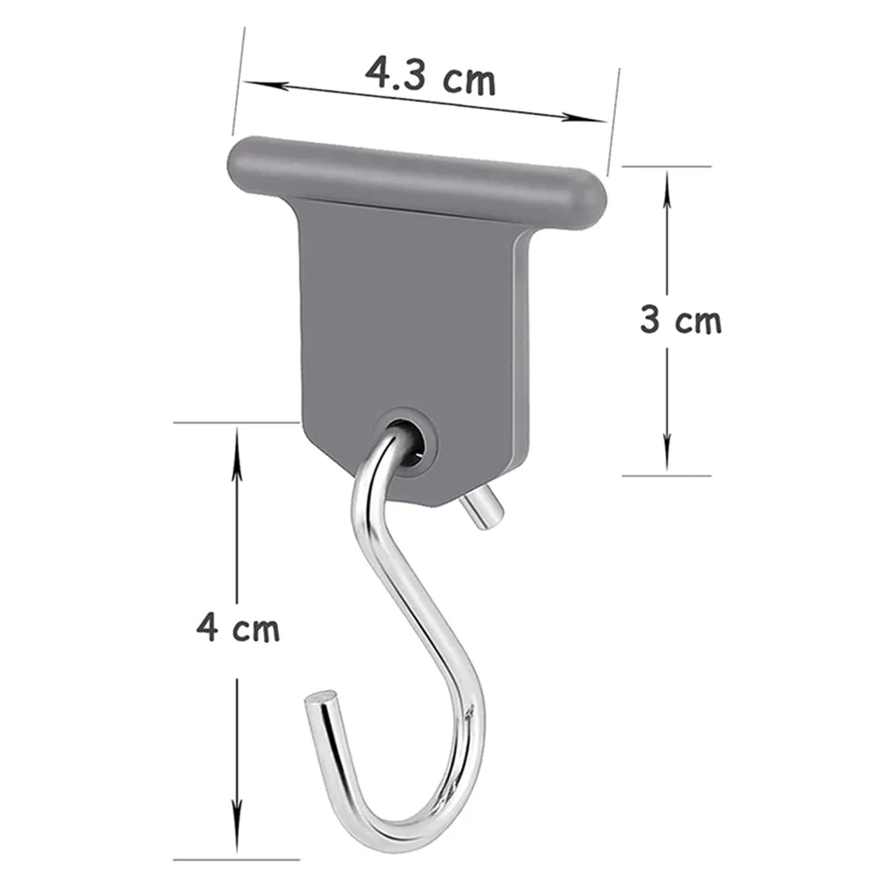 Awning Hooks 8 Pcs S Shaped Camping Awning Hooks Clips RV Tent Hangers Light Hangers With Holes For Caravan Camperb Accessories awning hooks