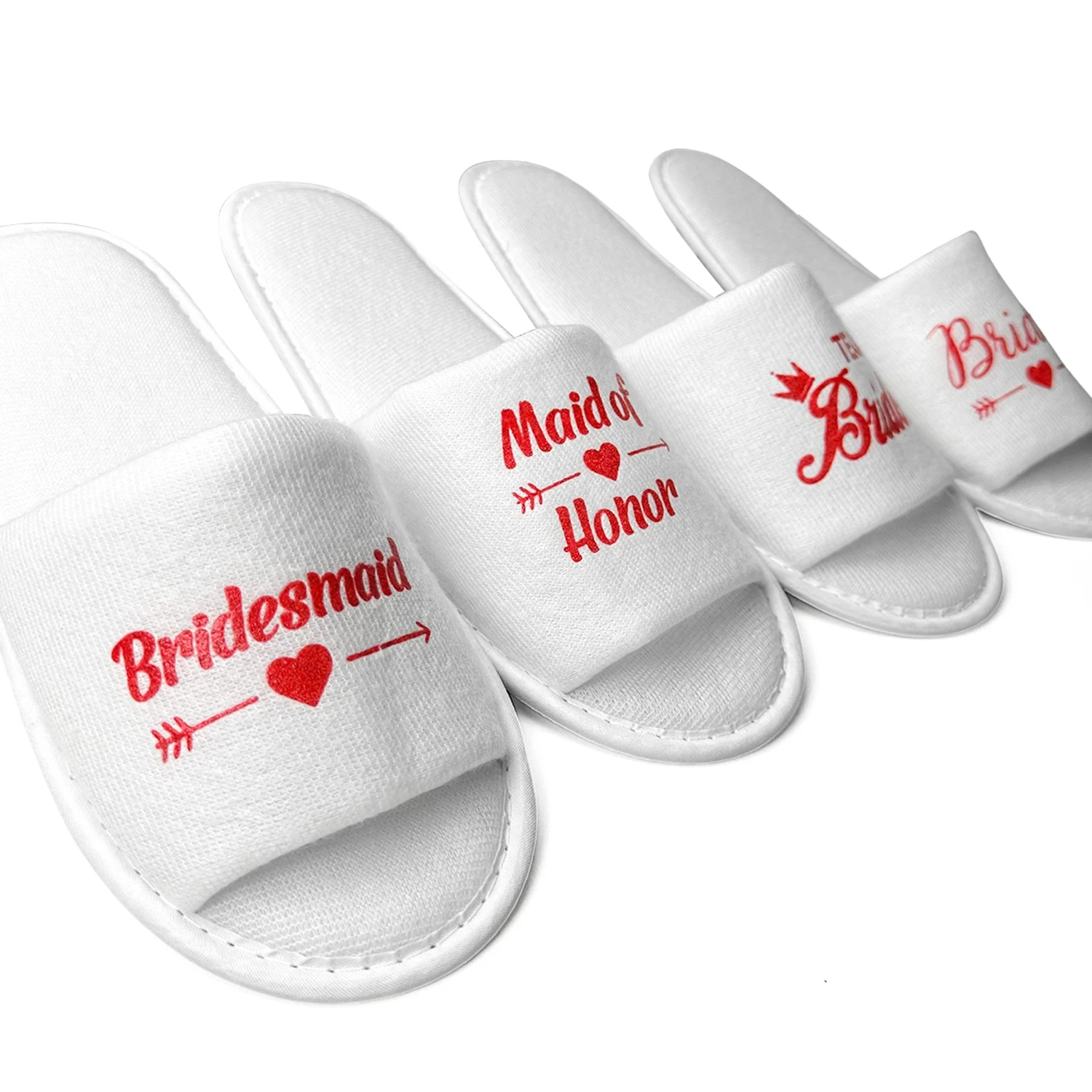 

Bridesmaid Slippers Disposable Hotel Slides Wedding Party Comfortable And Portability Soft And Beautiful