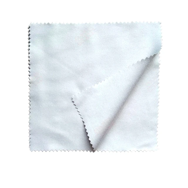 100 pièces blanc 14x14CM tissu de nettoyage en microfibre de