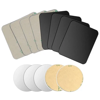 자동차 전화 거치대 다리미 시트 디스크 스티커, 마그네틱 금속판, 전화 자석 스탠드 마운트, 아이폰 샤오미 자동 흡착 상품 이미지