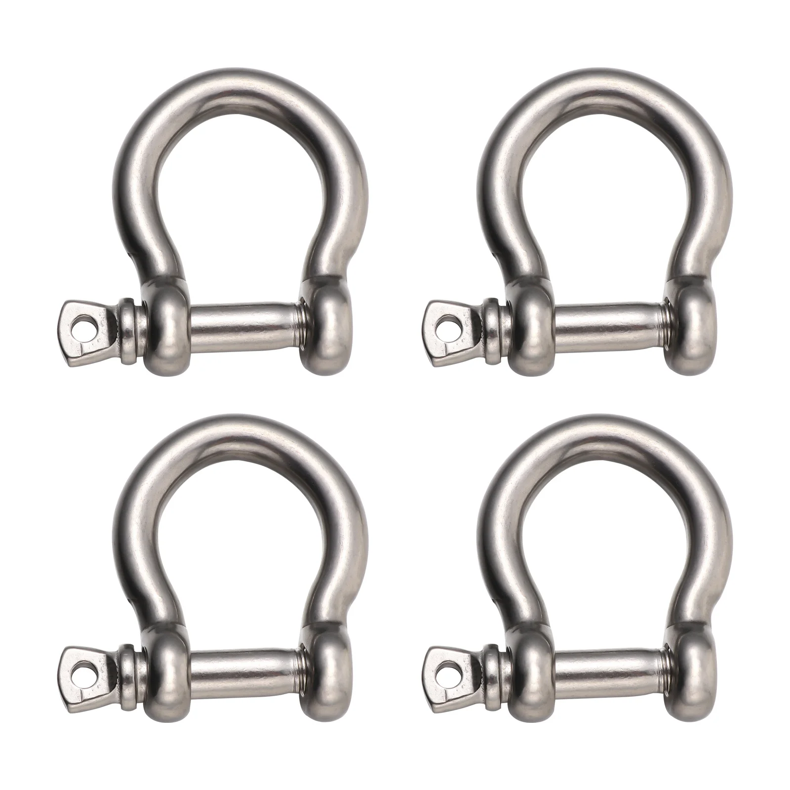 

Bow Buckle Metal Shackle Lock Durable Shackles Sturdy Stainless Steel Horseshoe Shape Design Lifting Shaped Hose