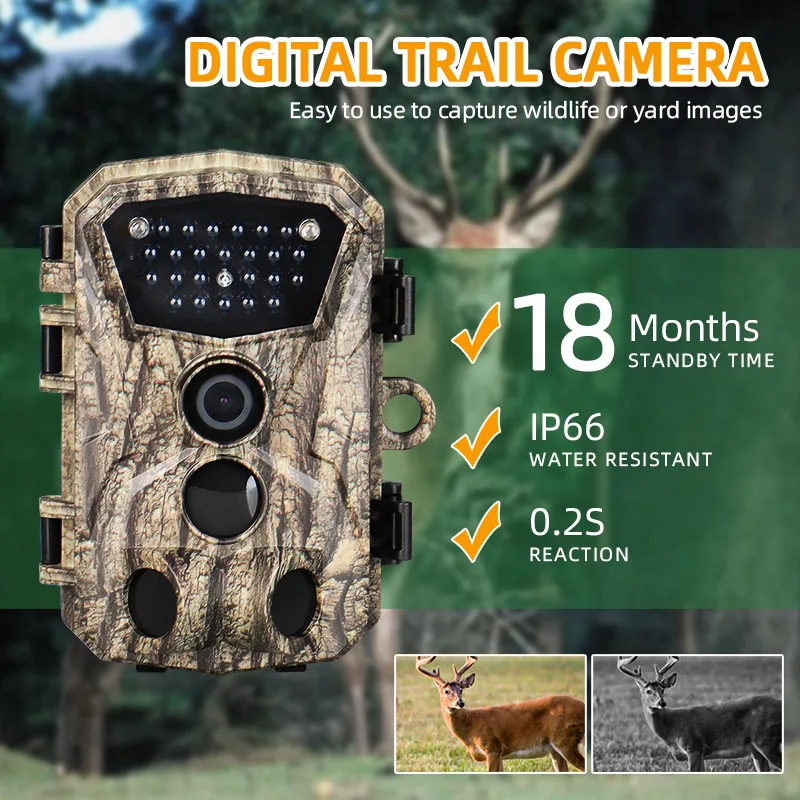 

2022 New produce digital trail camera outdoor use hunting camera PP37-0038