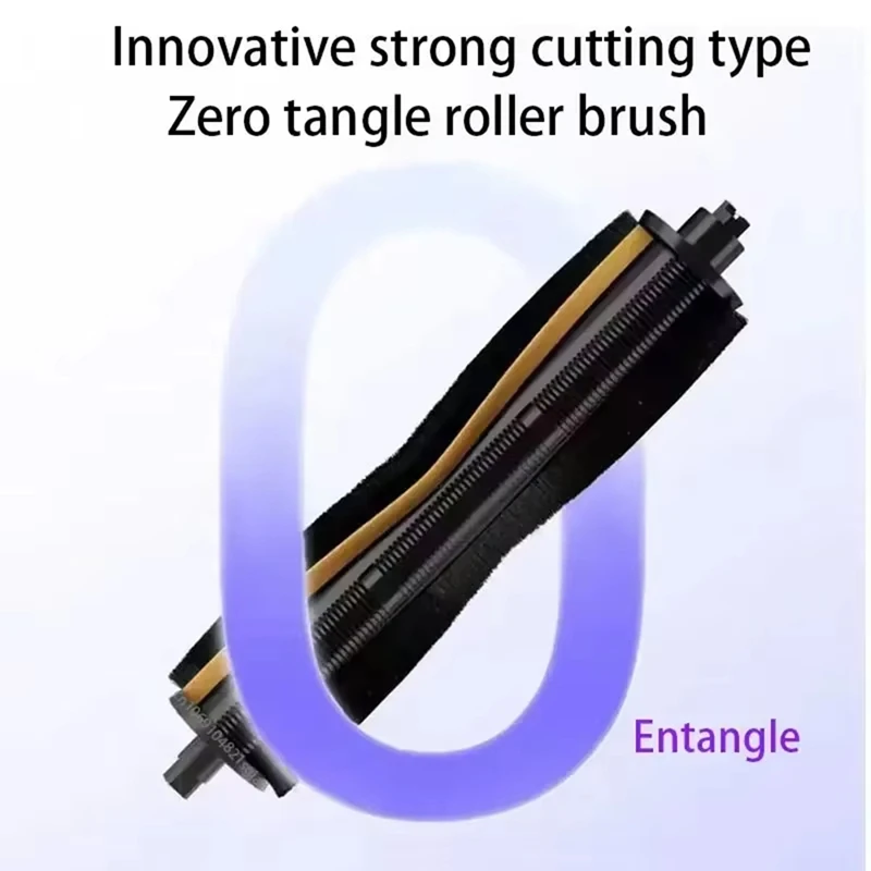 Trend 2Nd Generation Anti-Knot Roller Brush With Replaceable Brush Strip For Dreame L10s Ultra L20 Ultra X10 X20 Prox30 X30