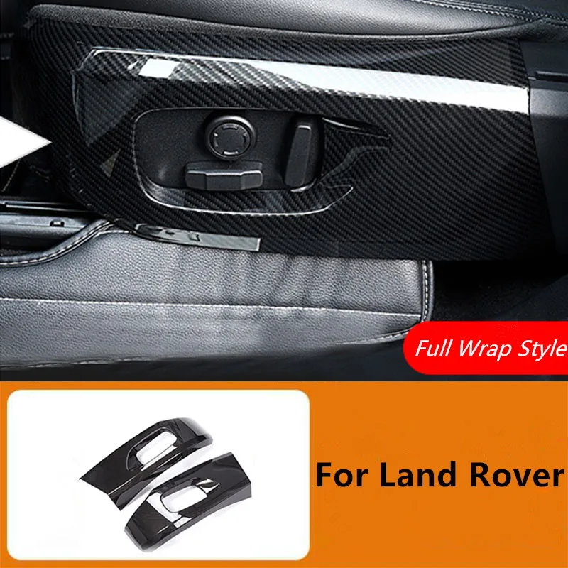 

For Land Rover Discovery Sport 2015-2019 Carbon Fiber Pattern Interior Modification Seat Frame Trim Decoration Accessories