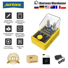 AUTOOL SPT101 자동차 점화 플러그 테스터, 점화 테스터, 자동차 진단 도구, 2 홀 점화 플러그 분석기, 220V, 110V