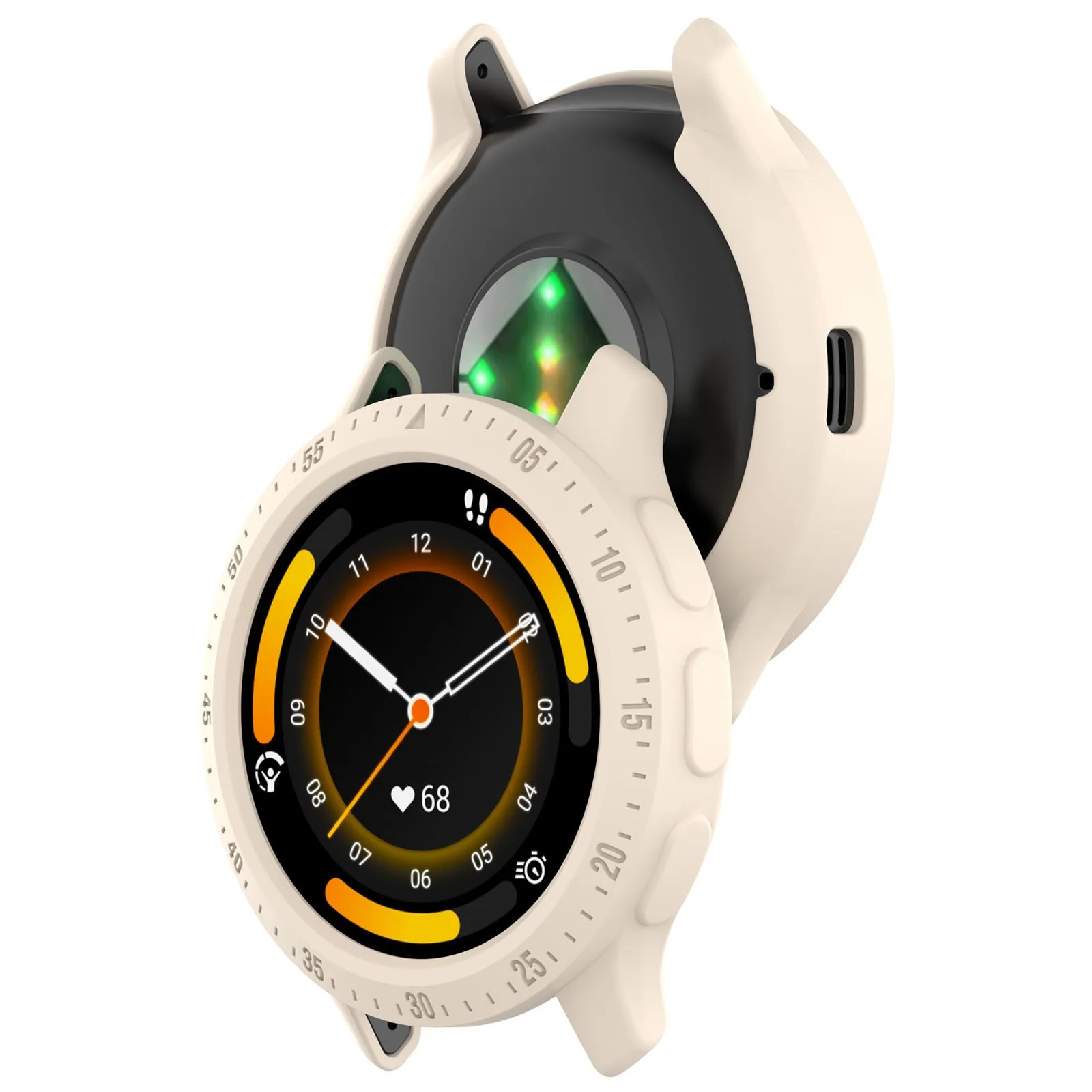 Soft TPU Anti-Fall Protective Smartwatch Case with Screen Protector