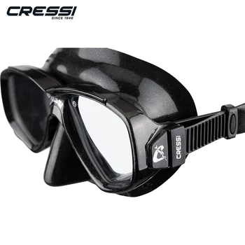 Cressi Snorkeling Set Diving Mask Dry Snorkel Mascara Tempered Glass Soft Silicone for Adults Perla 4