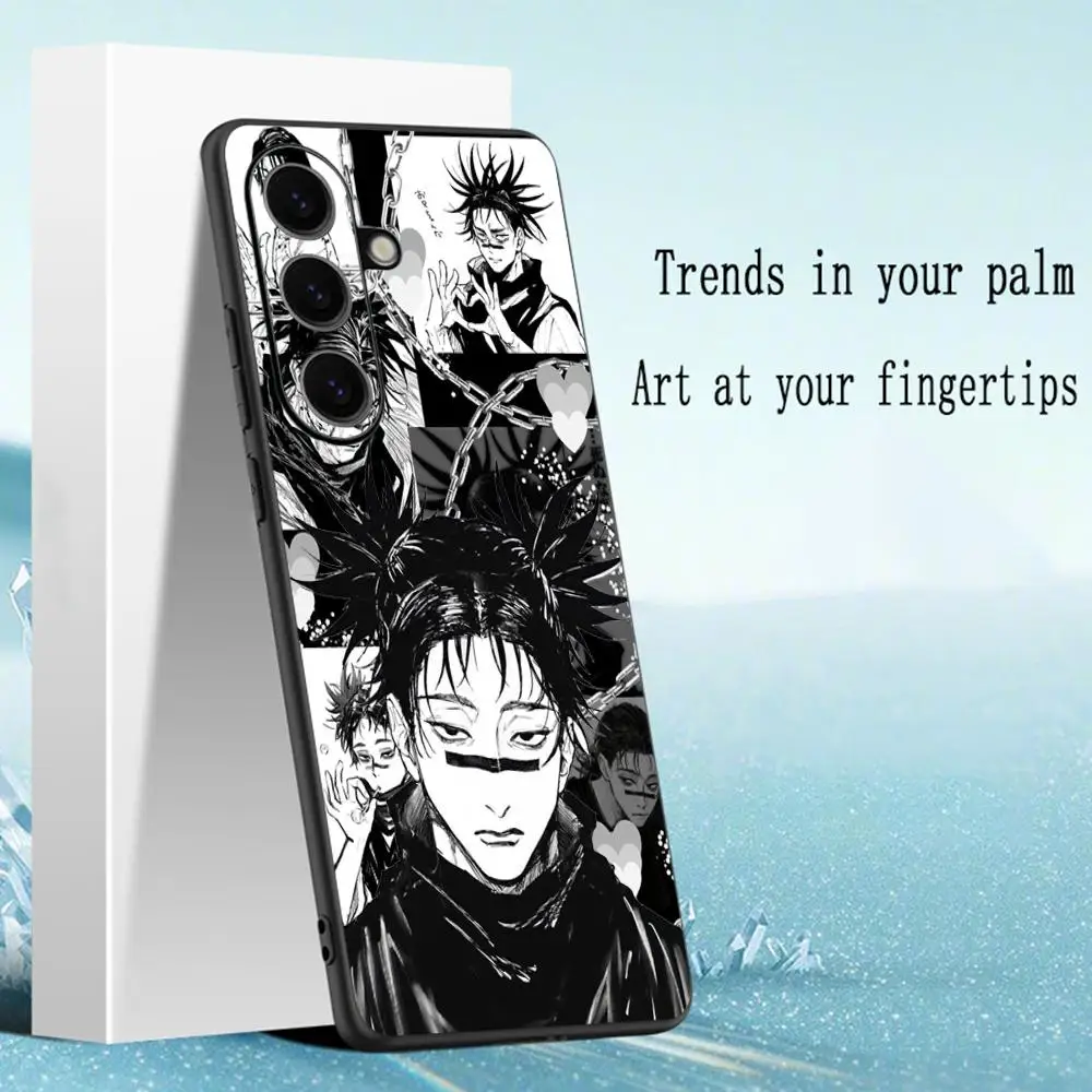 Choso Cool Anime Man Design Soft Black Phone Case