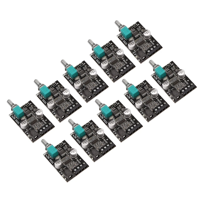 

10X Bluetooth 5.0 Wireless Audio Digital Power Amplifier Stereo Board 50Wx2 Bluetooth Amp Amplificador ZK-502L