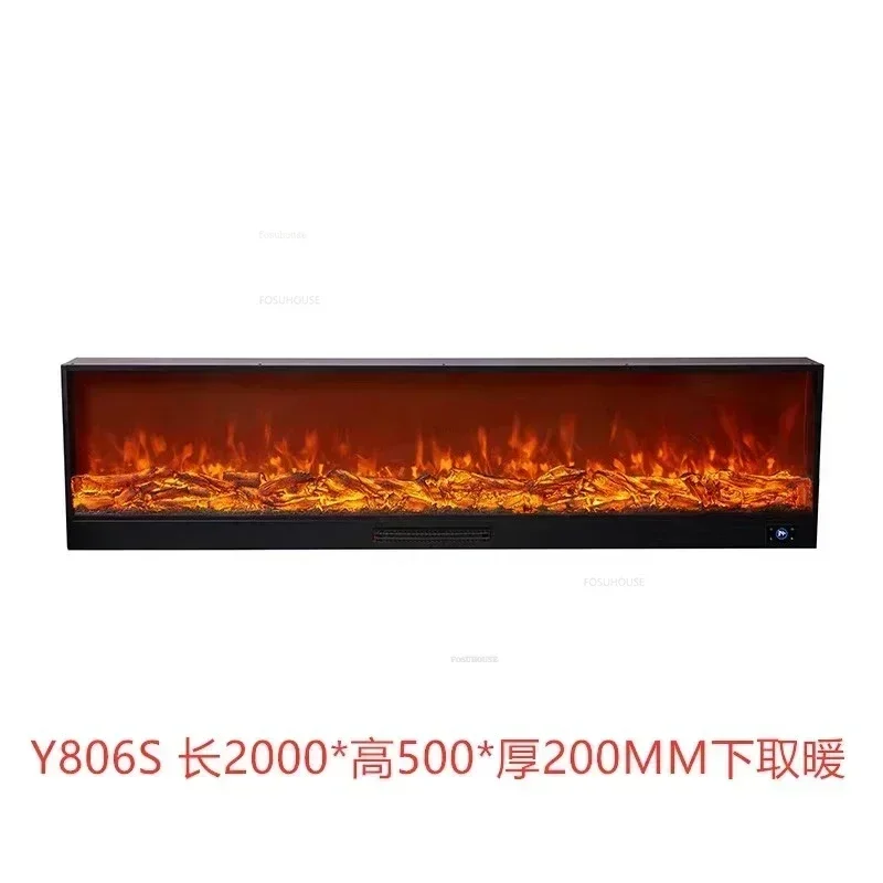 Embedded Fake Fire TV Fireplace European Living Room Decorative Cabinet Home Electronic Fireplaces Simulated Flame Heater N
