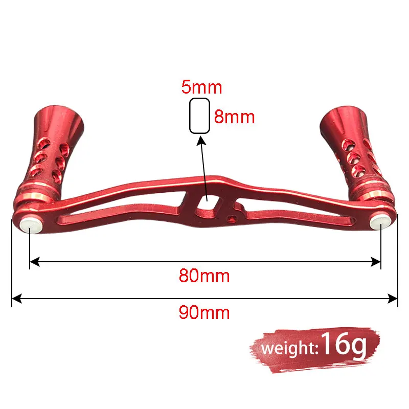 All-Metal Bait Casting Reel Handle Lightweight Fishing Reel Repair Modification Replacement Part Smooth Bearings for Fishing