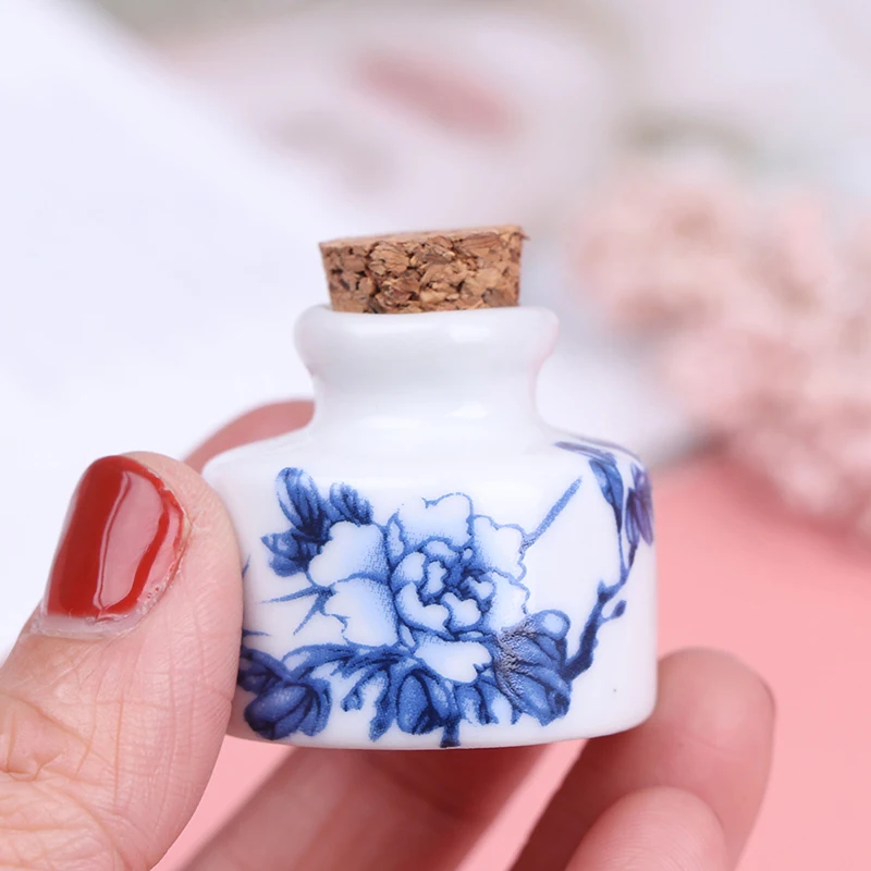 Peony/Magpie Mini Ceramic Glass Dappen Dish Bowl Cup With Wood Lid Acrylic Liquid Glitter Powder Bottle DIY Nail Art Tool nail powder manicure tools nail acrylic liquid acrylic nail powder nail tools