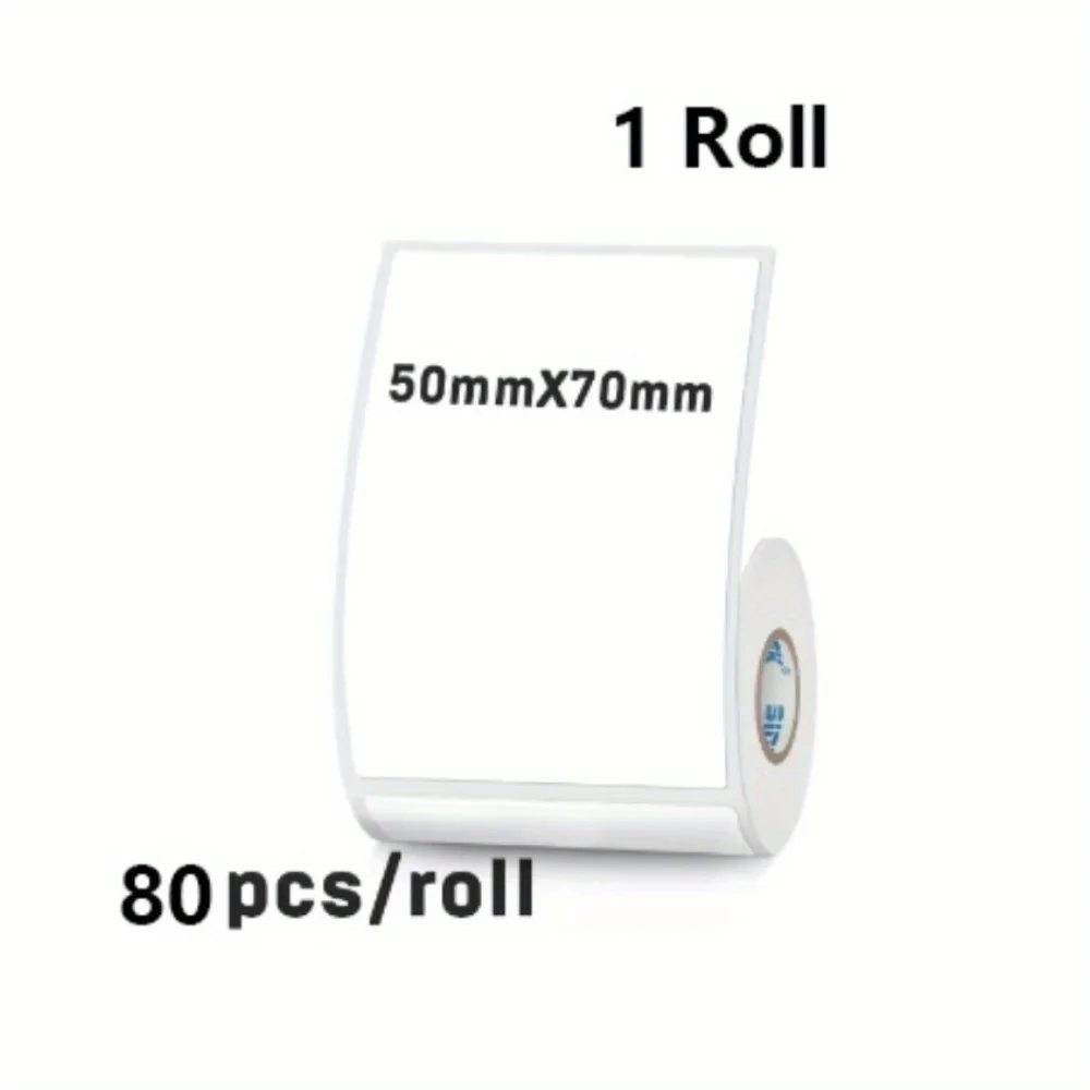 Thermal Label Sticker - White Self-Adhesive Price & Gift Tags, 50mm Width