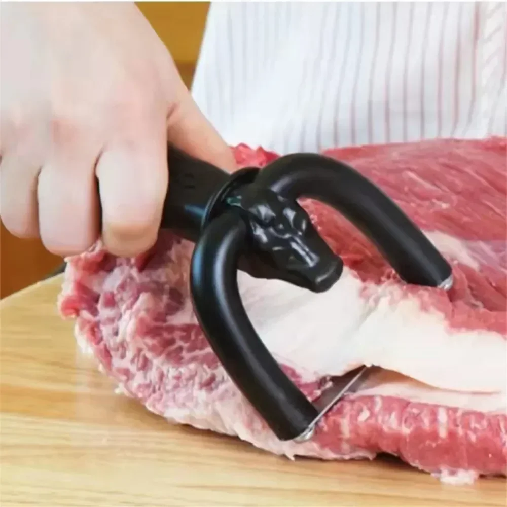 Handheld Meat Cutter Slicer Fat Trimmer Beef Pork Meat Cutter 1pc For Home Kitchen