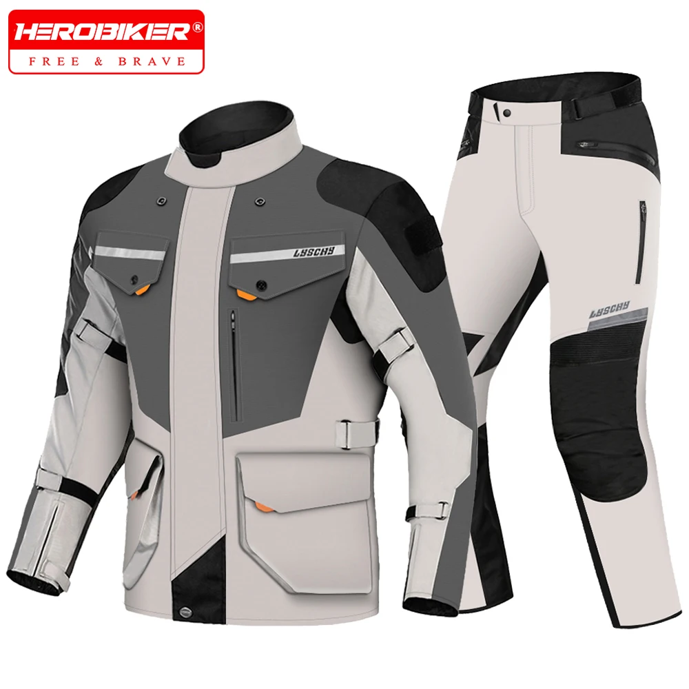 Motorcycle Jacket Autumn Winter Waterproof Warm Inner Liner Motobiker Cycling Protection Clothes Anti Drop Motocross Equip Men