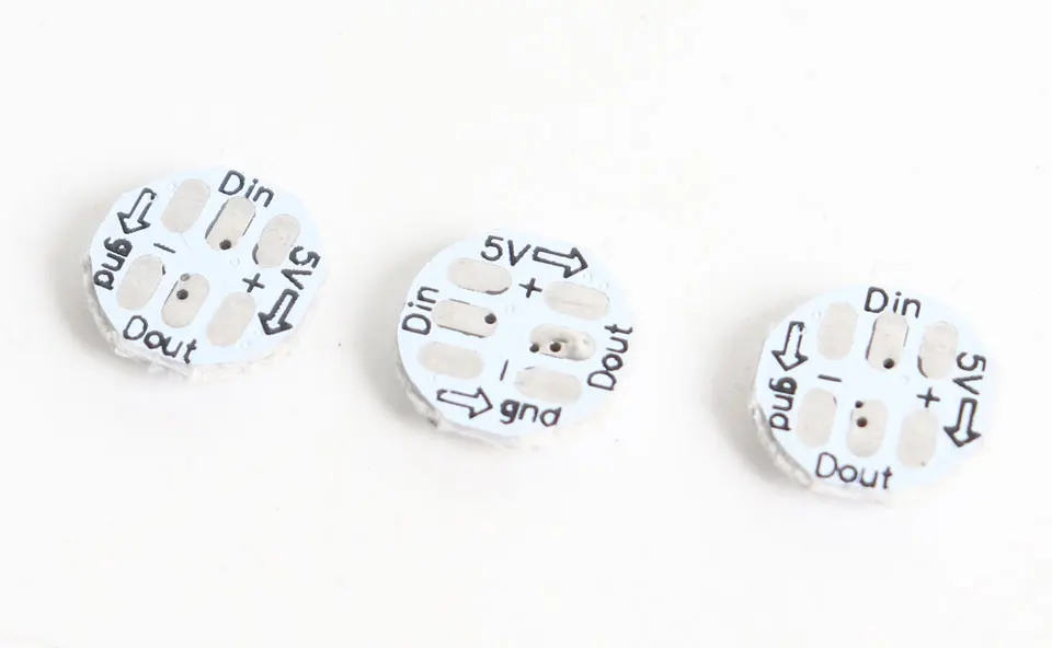 Blurolls-NeoPixel RGBW Mini Botão PCB LED Light,