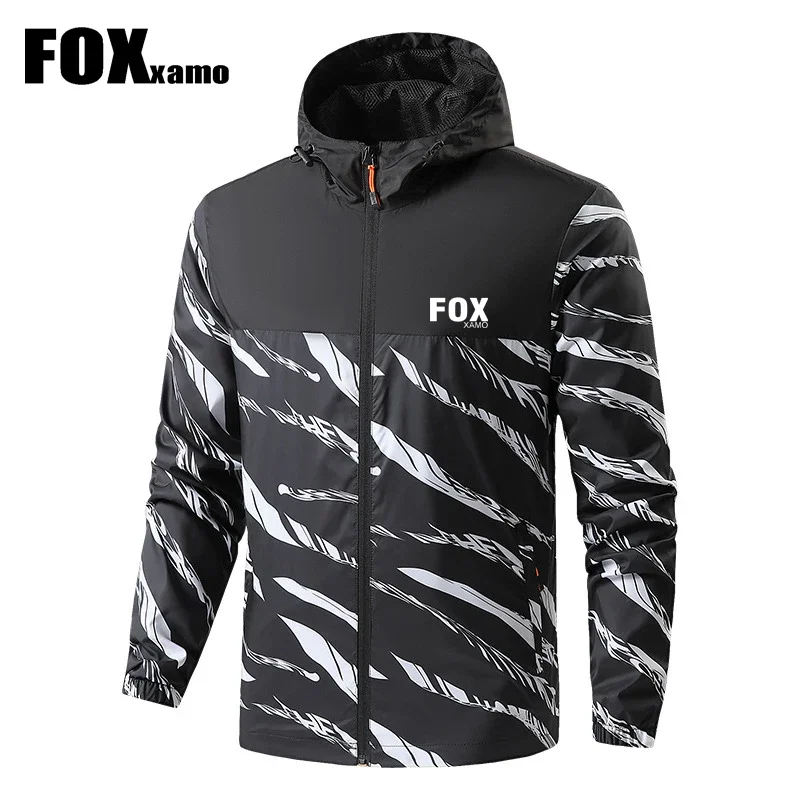 Foxxamo 남성용 자전거 방수 재킷, MTB 도로 방풍 다운힐 열 운동복 사이클링 재킷, 겨울 통기성 재킷