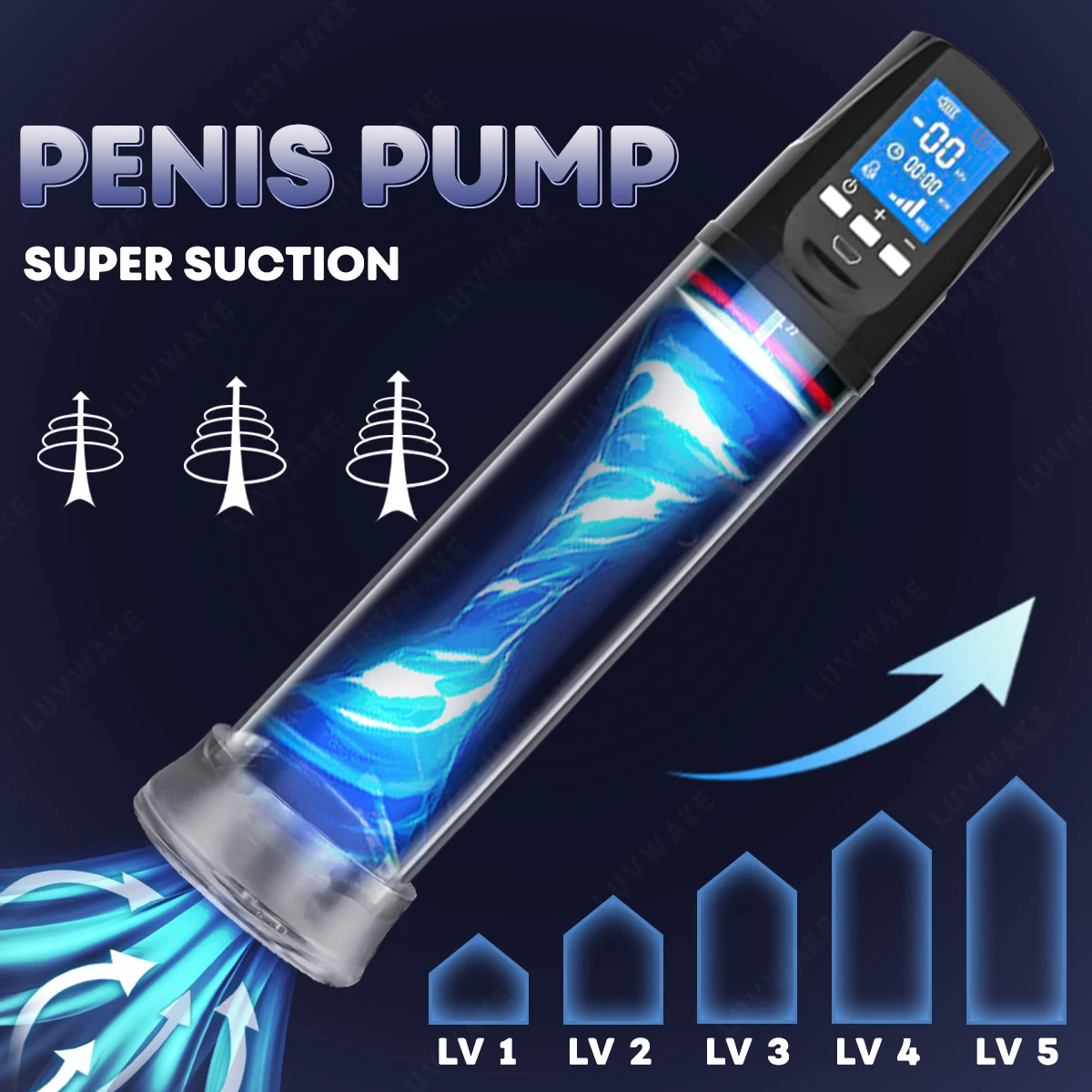 LUVWAKE-Automatic-4-Suction-Modes-Vacuum-Penis-Pump-Vacuum-Sex-Toys-for ...