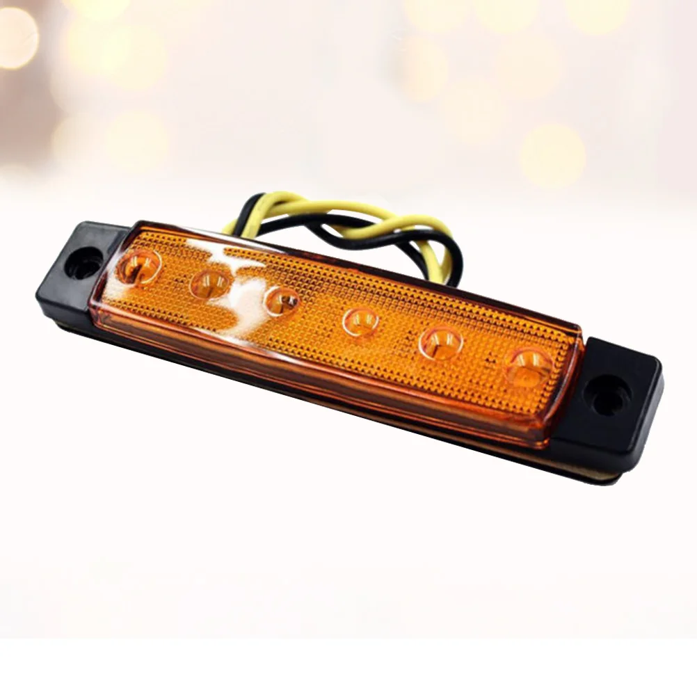 

2 Pcs 6 LED 12V Trailer Trunk Tail Light Replacement Led Trailer Taillight Turn Signal Brake Marker Tail LED Light (Yellow)