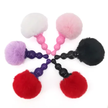 Silicone Anal Plug Plush Rabbit Tail Sex Toy for Women Men Gay Sexy Butt Plug Prostate Massager Tail Anal Plug Erotic Role Play 2