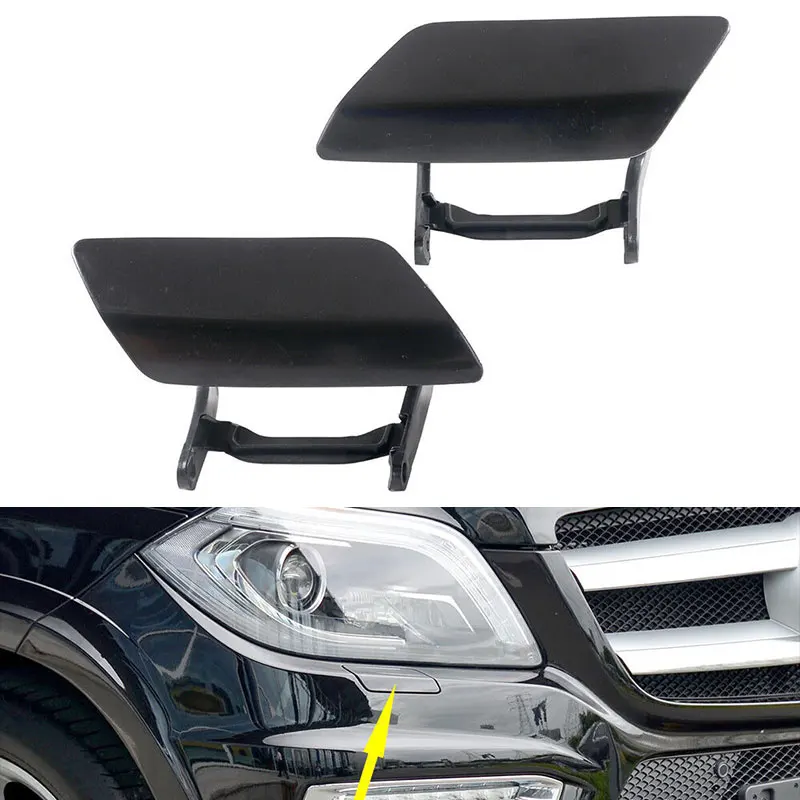 Headlight Cleaning Headlamp Washer Spray Cover Clean Cap for Mercedes Benz X166 GL350 GL166 AMG 2013-