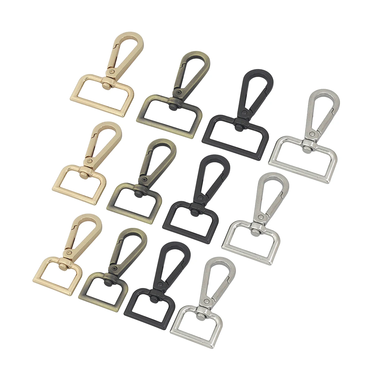1pcs Metal Swivel Eye Snap Hook Trigger Clasps Clips for Leather Craft Bag Strap Belt Webbing Keychain Hooks Length 60mm 2-3/8"