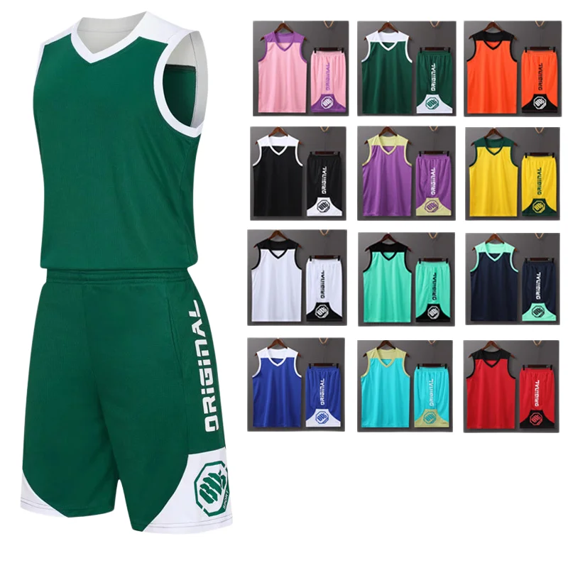 

Customizable Quick-drying Sports Basketball Suit Set For Boys And Girls With Printing And Stamping
