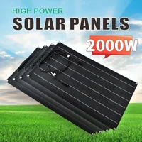 Panneau solaire super puissant, adapté pour montres, bateau, voiture, ménage, camping, chargeur de batterie 18V, 36V, 500W, 1000W, 2000W, kits de panneaux solaires 2