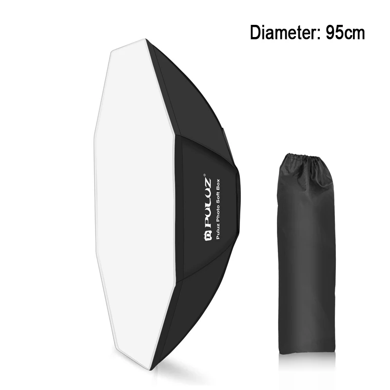 PULUZ 95cm 스피드라이트 플래시 팔각형 포물선 소프트박스 Bowens 마..