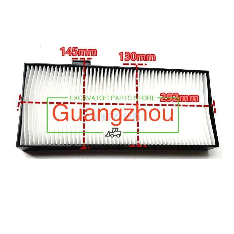 두산 DX 225 대우 DX75-9C DX130 215 300-9용 굴삭기 부품 내장형 외부 에어컨 필터 요소 굴삭기 신품