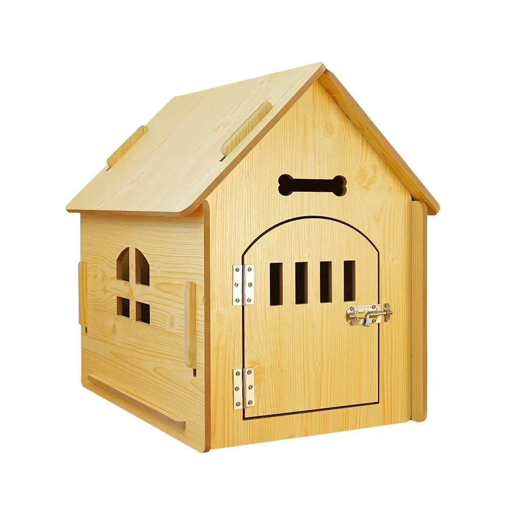 Four-season Wooden Dog Universal Houses Winter Warm Cat Kennel Dogs Crate Cat Tent House