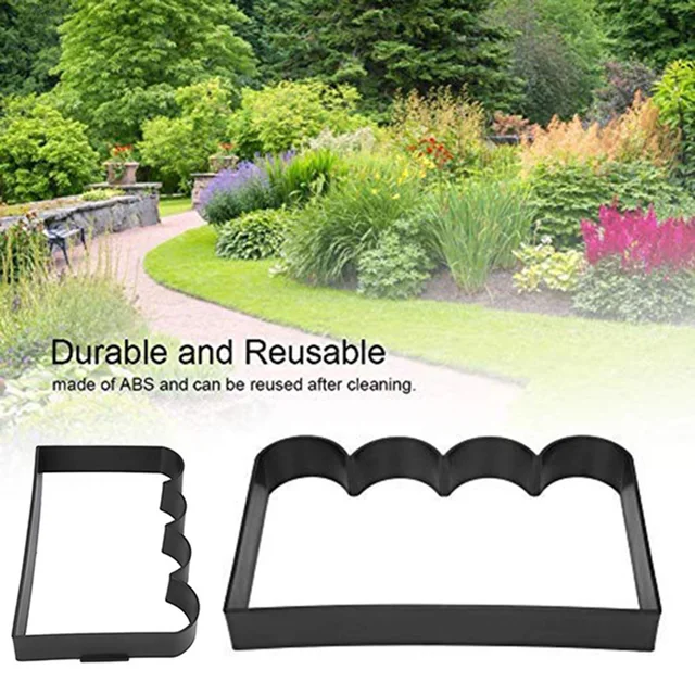 Újrahasznosítható Betonútgyártó Formák Kerti Barkács Sétány Járdajáték -Burkolatokat Ülőhelyekhez Vagy Burkolólapokhoz Xobw - Image 2