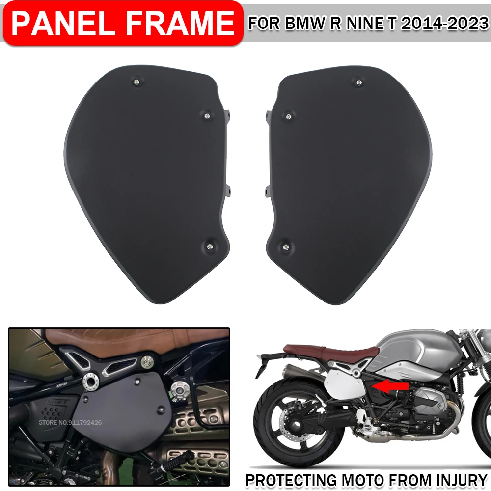 

Motorcycle Retro Side Panel Frame For BMW R NINE T Scrambler Racer Pure Urban 2014-2023 Aluminum Panels Cover Fender Mudguard