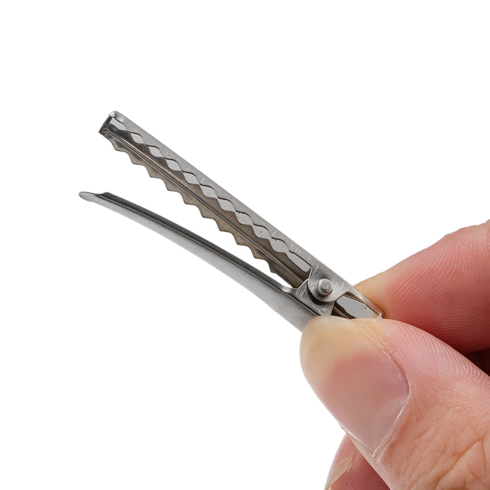 50 Stück Metall Krokodil klemme Haarschmuck leere Einstellung Basis DIY Schmuck Haarnadeln Haars pange Ornament Frauen Haarstyling-Tool – Detail 7