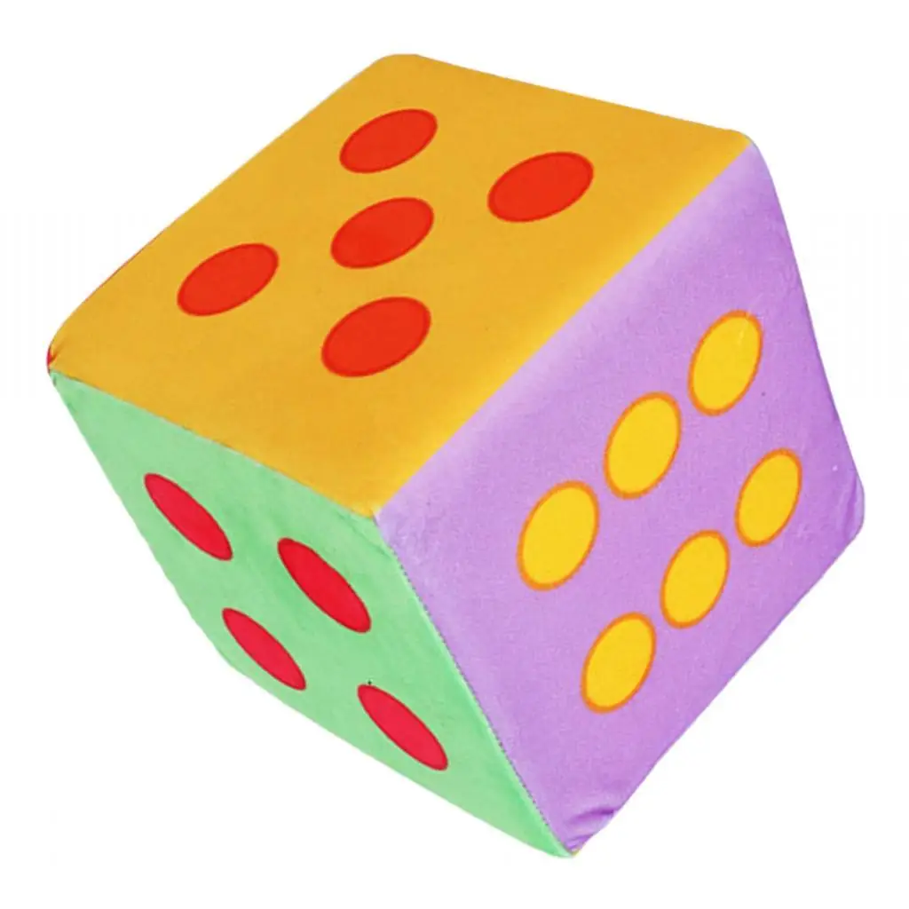 Rainbow Foam Dice Set Large 5.9 Inches Big Colorful 6 Sided Fun game dice dice set