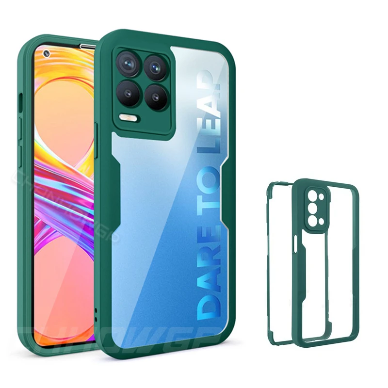 360 Doppel-Frontfolie Hartschale für OPPO Realme C21Y 9 9i 8 8i 7 6 Pro A54 A74 A94 A33 A55 A52 A72 Clear Cov_voghion.com