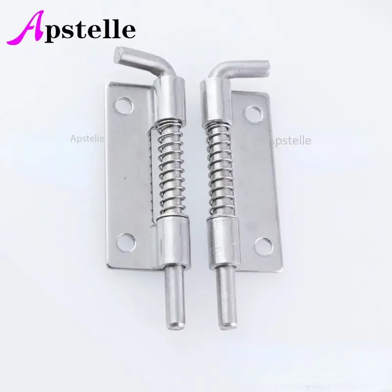 Stainless Steel Spring Barrel Bolt Latch Hinge 1Pc Industrial Cabinet Welding Distribution Cabinet Spring Bolt Hinges door latch