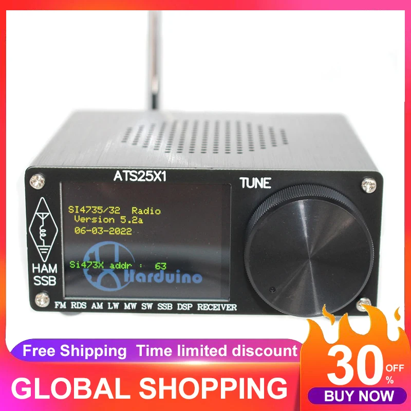 (에서 선박 us) 새로운 원래 ATS 25 플러스 ATS 25X1 Si4732 칩 DSP 수신기 FM LW MW 및 SW ...