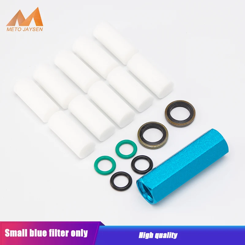 High Pressure Hand Pump Filter Small Red Blue Gold Water-Oil Separator Air Filtering 30mpa 4500psi M10x1 Thread