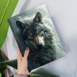 Art Wolf Dark Moon Lightning Custodia per Tablet - Design Migliorato